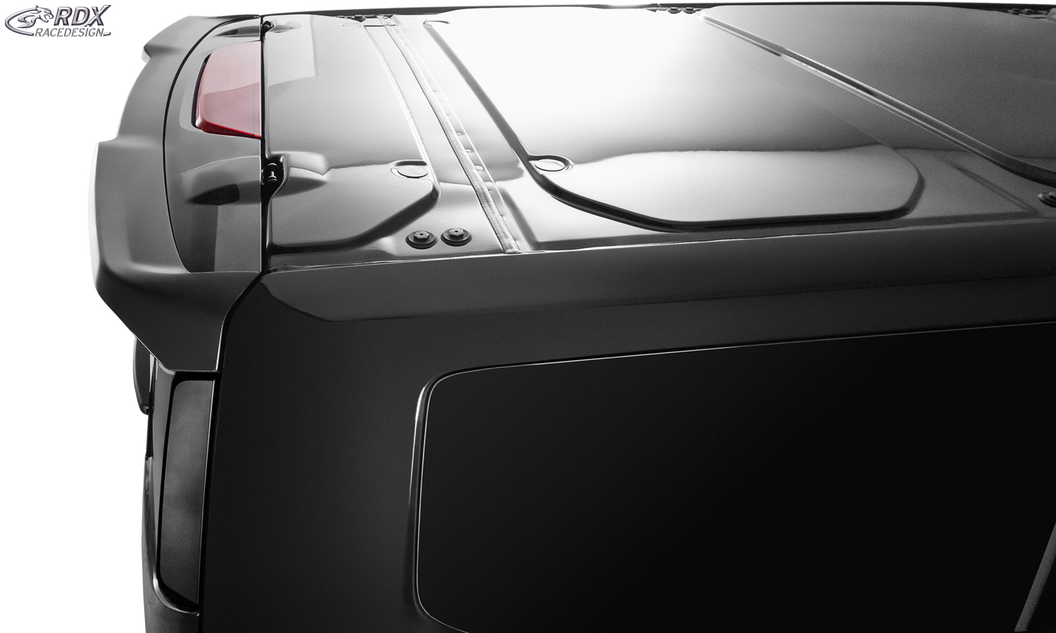 Aileron / Becquet RDX pour FORD Transit Custom / Tourneo Custom (2023+) et VW Transporter / Shuttle / Caravelle (2025+) ; aileron arrière