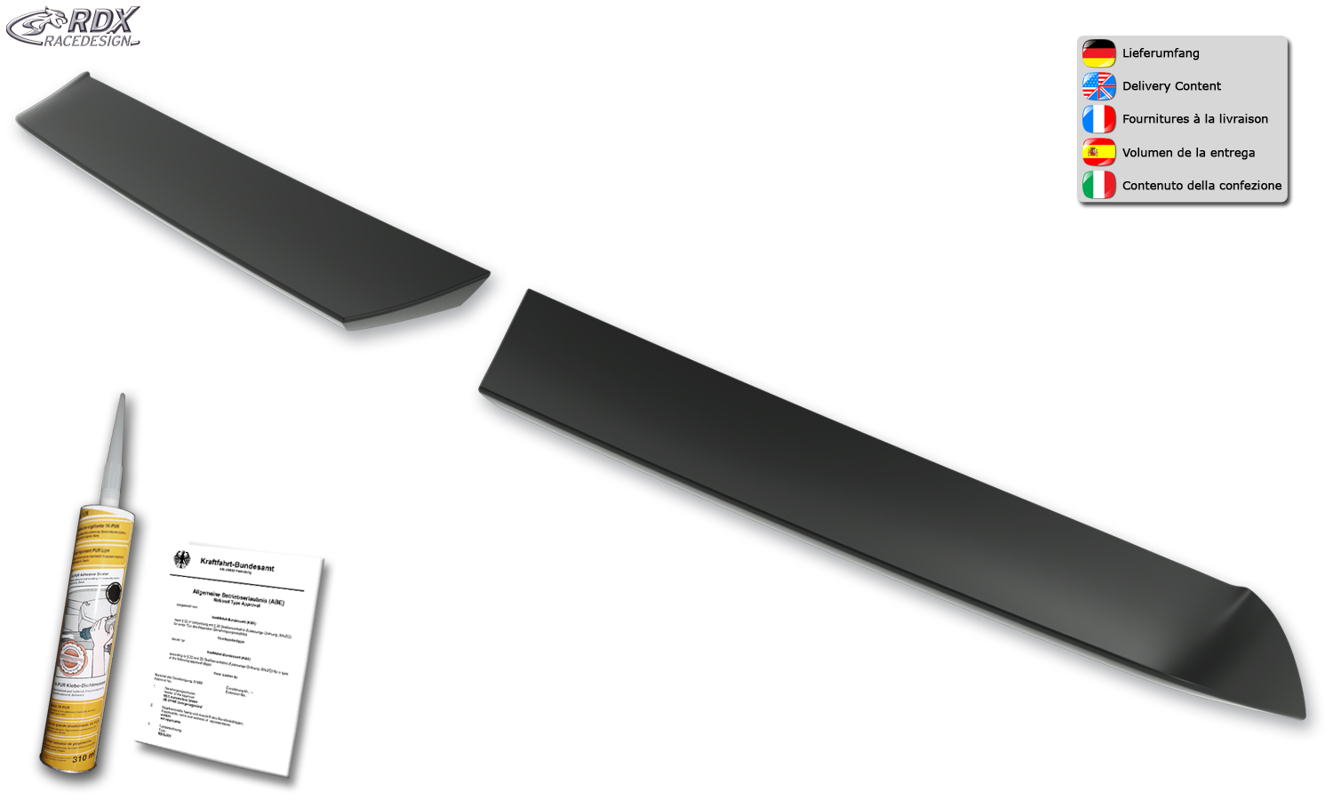 Aileron / Becquet arrière RDX pour HYUNDAI H350 / Solati (2015+)