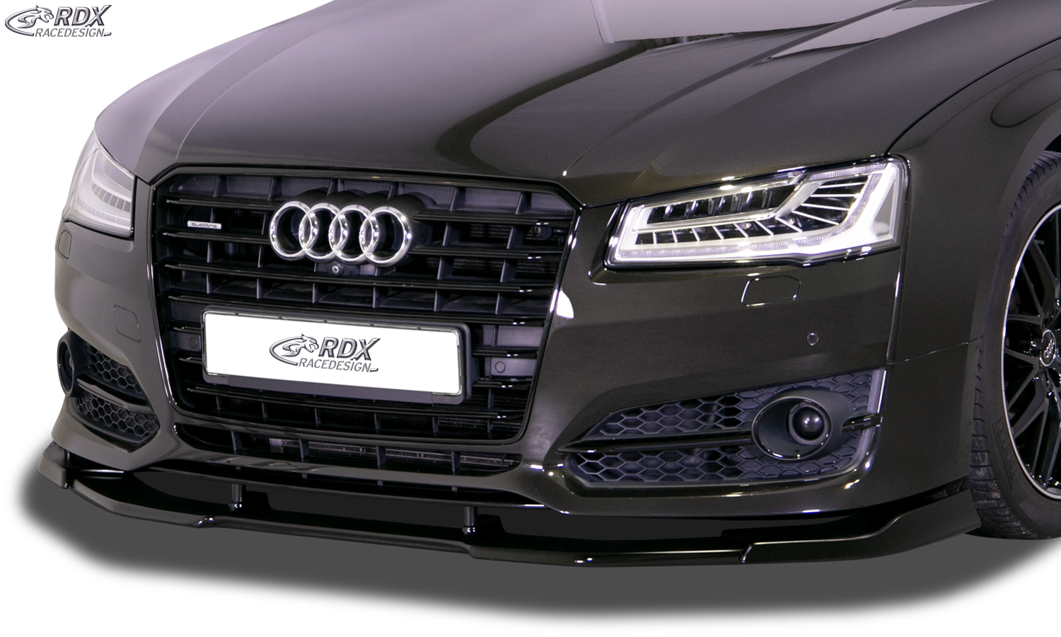 Ajout / Lame de pare-chocs avant RDX VARIO-X pour AUDI A8 D4/4H S-Line, S8, Sport-Edition (2013+)