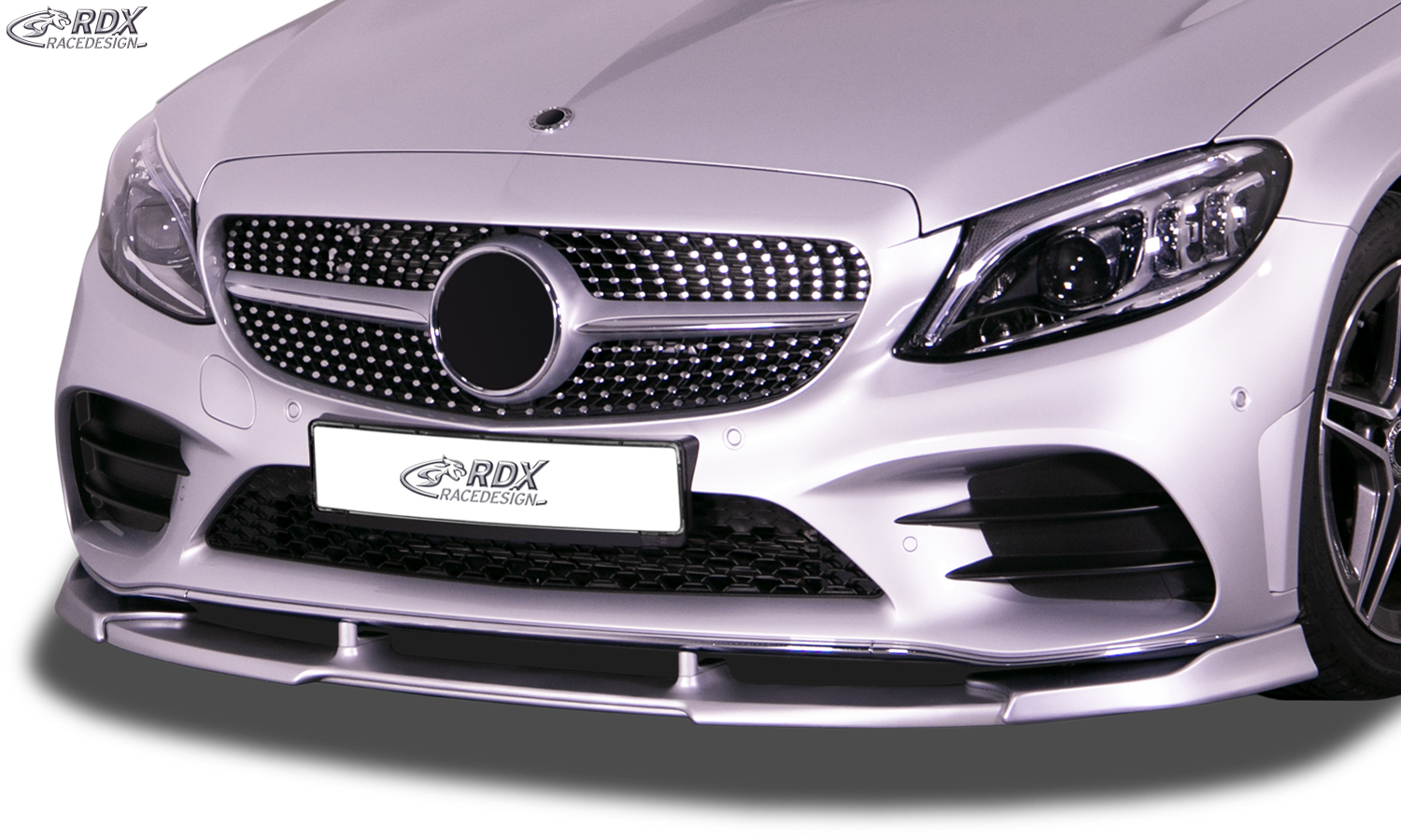 Ajout / Lame de pare-chocs avant RDX VARIO-X pour MERCEDES Classe C AMG-Line W205, S205, C205 (2018+)