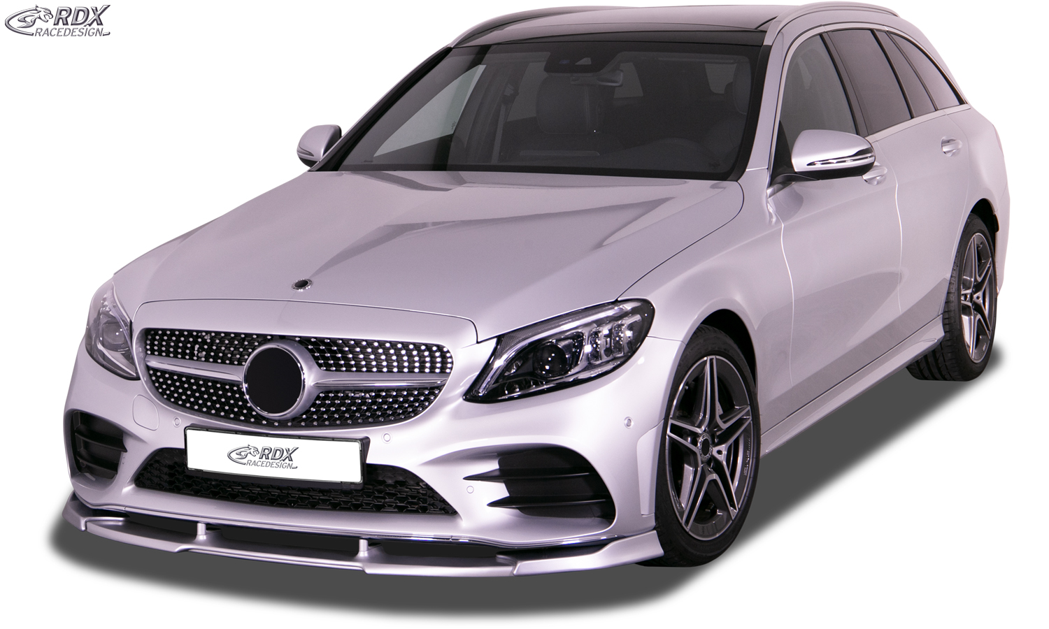 Ajout / Lame de pare-chocs avant RDX VARIO-X pour MERCEDES Classe C AMG-Line W205, S205, C205 (2018+)