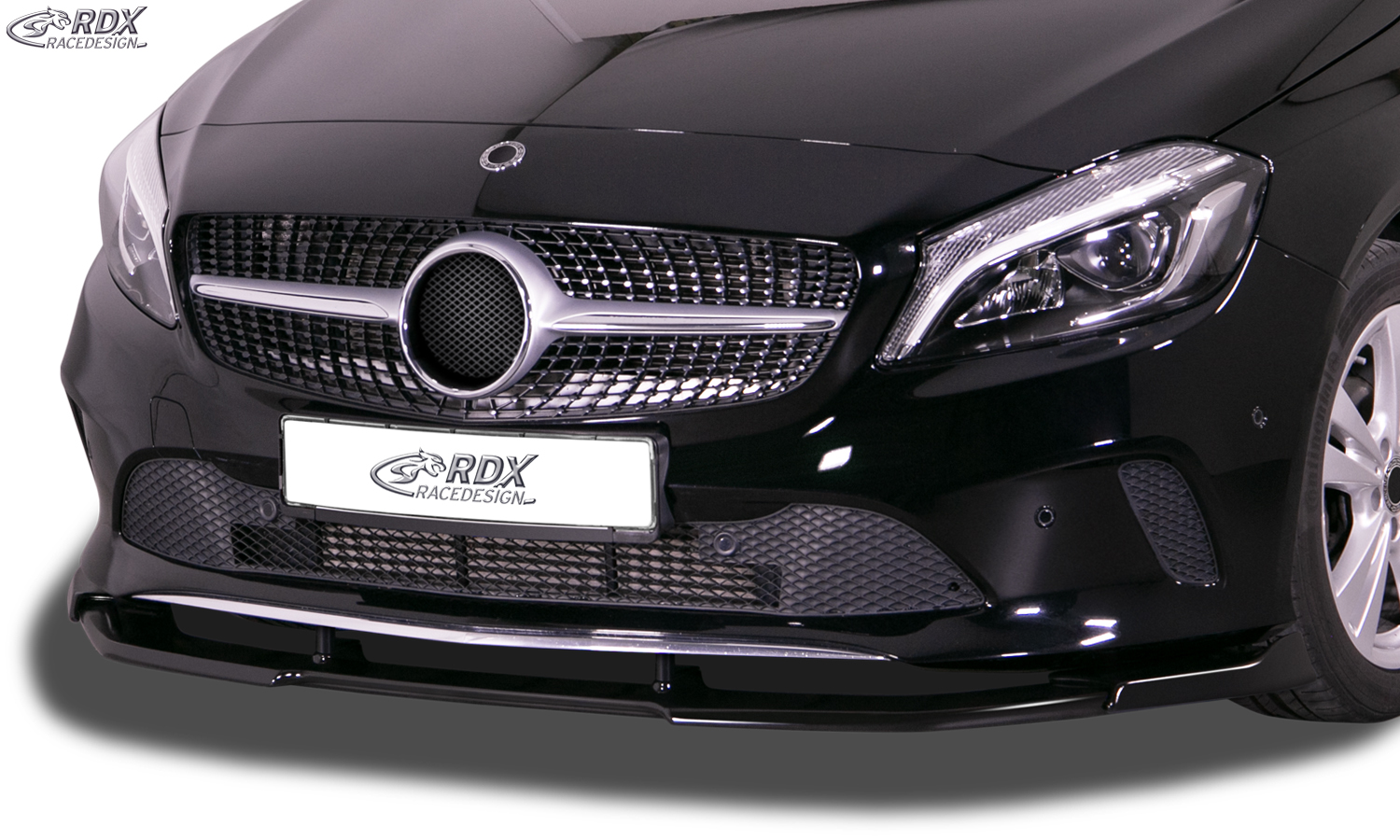 Ajout / Lame de pare-chocs avant RDX VARIO-X pour MERCEDES Classe A W176 (2015-2018)