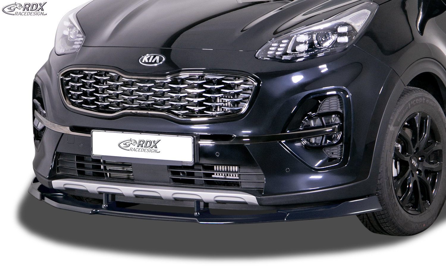 Ajout / Lame de pare-chocs avant RDX VARIO-X pour KIA Sportage (QL/QLE, 2018+, également pour GT-Line)