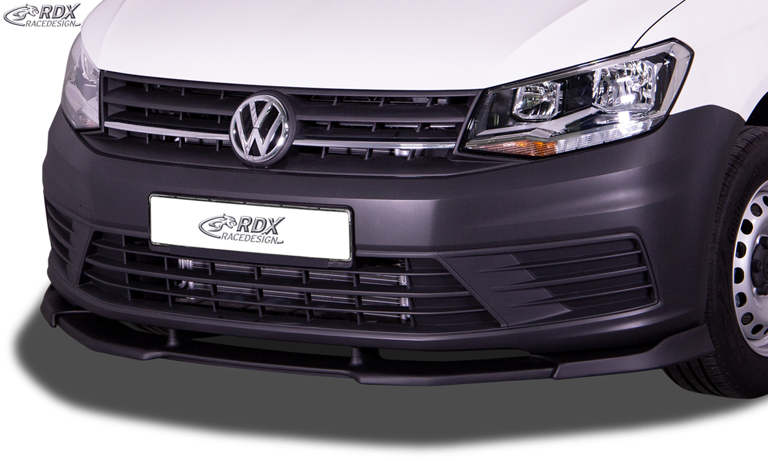 Ajout / Lame de pare-chocs avant RDX VARIO-X pour VW Caddy 2K (2015-2020) Lèvre avant « V2 » Splitter