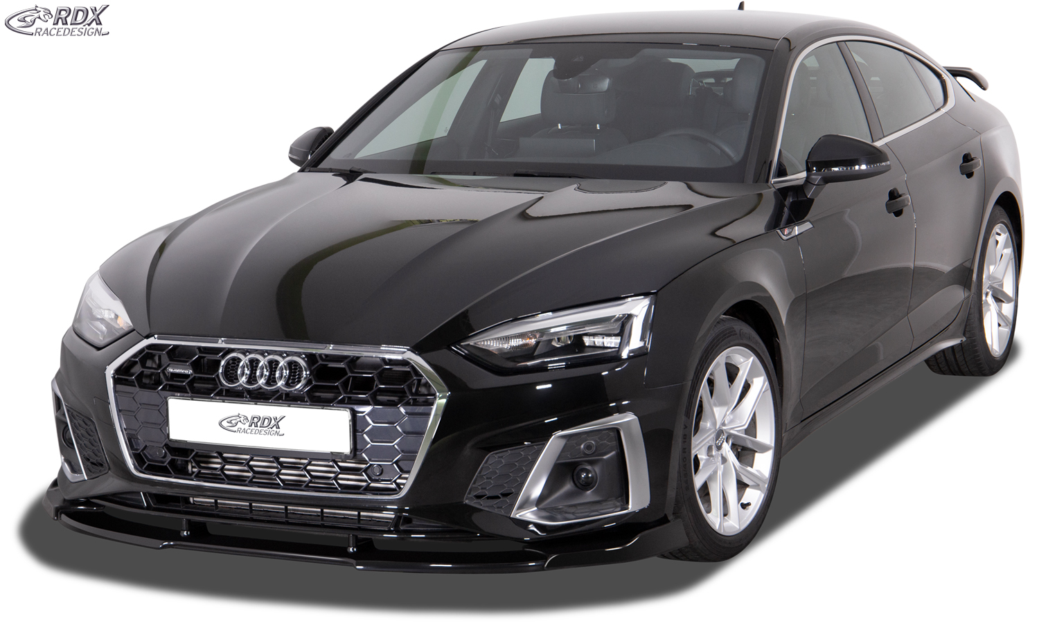 Ajout / Lame de pare-chocs avant RDX VARIO-X pour AUDI A5 S-Line / S5 (F5, 2020+) (Coupé + Cabriolet + Sportback)