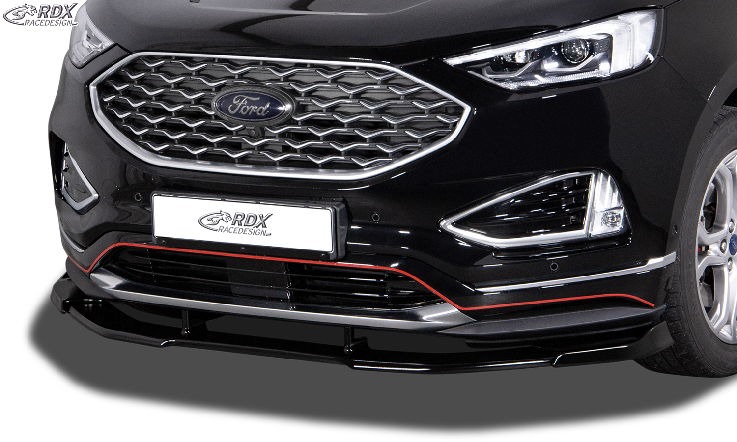 Ajout / Lame de pare-chocs avant RDX VARIO-X pour FORD Edge Vignale, Titanium, Trend (2018+)