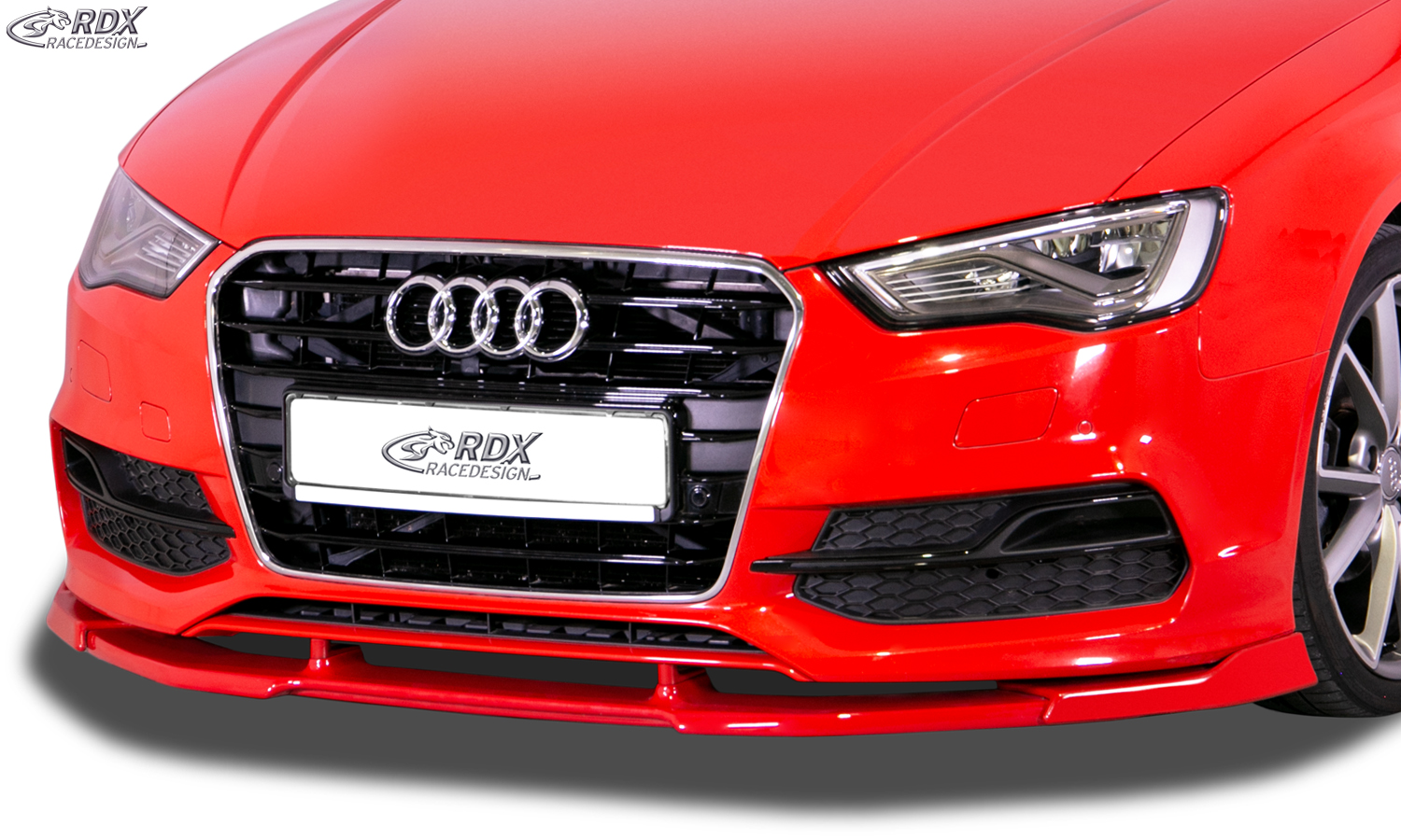 Ajout / Lame de pare-chocs avant RDX VARIO-X pour AUDI A3 8V7 Cabriolet / S3 Cabriolet (Pare-chocs avant S-Line / S3 - 2016)