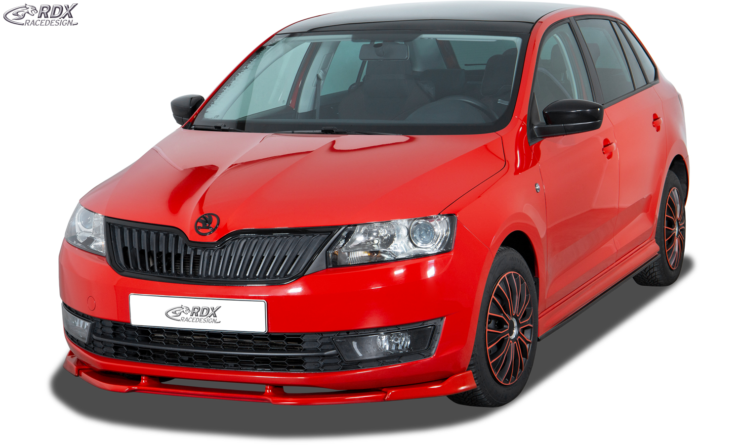 Ajout / Lame de pare-chocs avant RDX VARIO-X pour SKODA Rapid (NH) 2012+