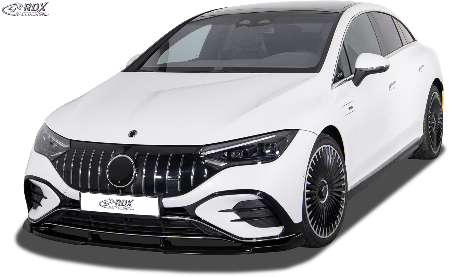 Ajout / Lame de pare-chocs avant RDX VARIO-X pour Mercedes EQE Berline, également AMG et AMG-Line (V295, 2022+)