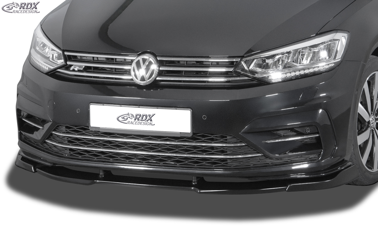 Ajout / Lame de pare-chocs avant RDX VARIO-X pour VW Touran R-Line (5T / 2015+)