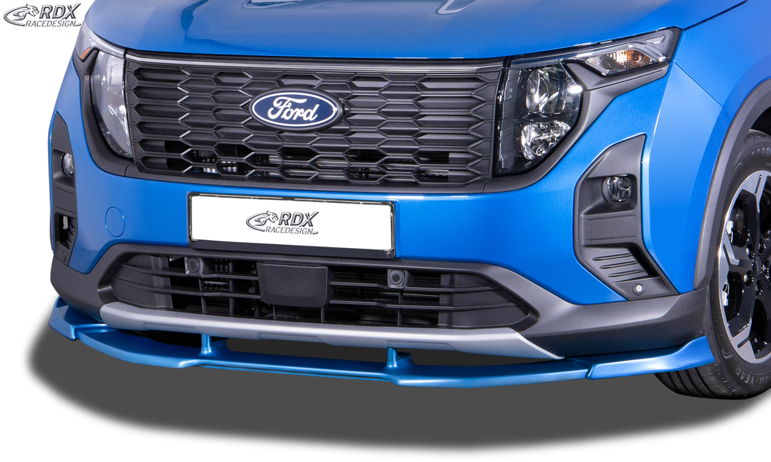 Ajout / Lame de pare-chocs avant RDX VARIO-X pour FORD Transit Courier et Tourneo Courier (N1P / N3P / 2024+)