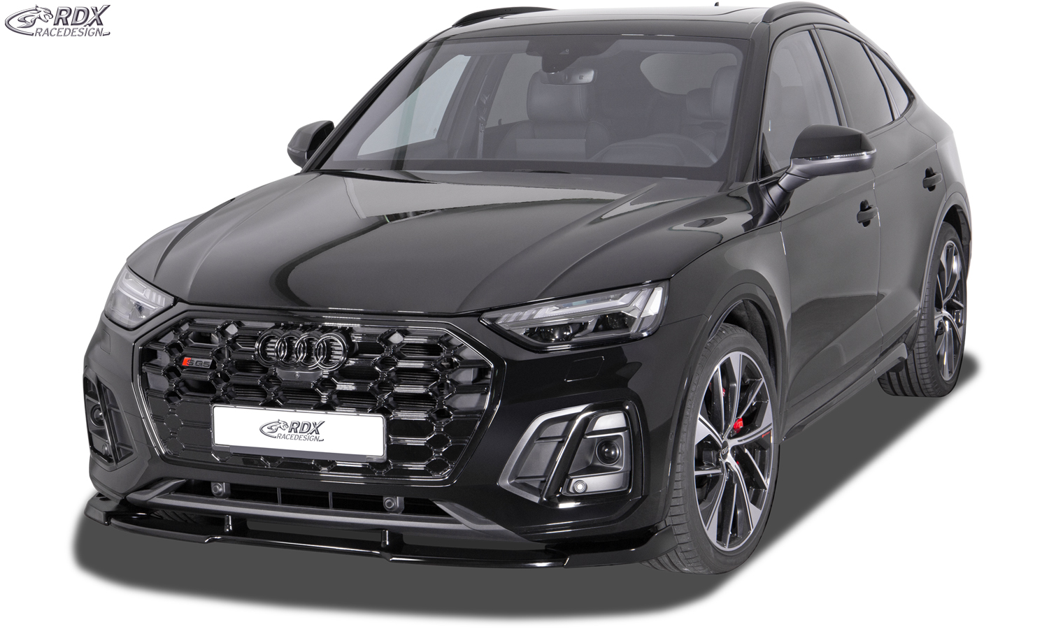 Ajout / Lame de pare-chocs avant RDX VARIO-X pour AUDI Q5 S-Line et SQ5 (année-modèle 2021 et suivantes), incluant le splitter de lèvre avant Sportback