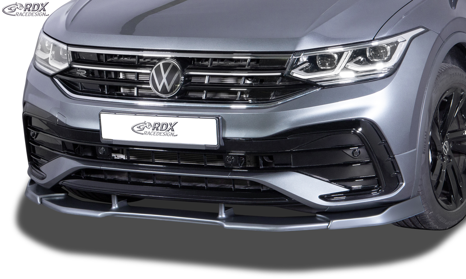 Ajout / Lame de pare-chocs avant RDX VARIO-X pour VW Tiguan R-Line (CT / 2020-2024)