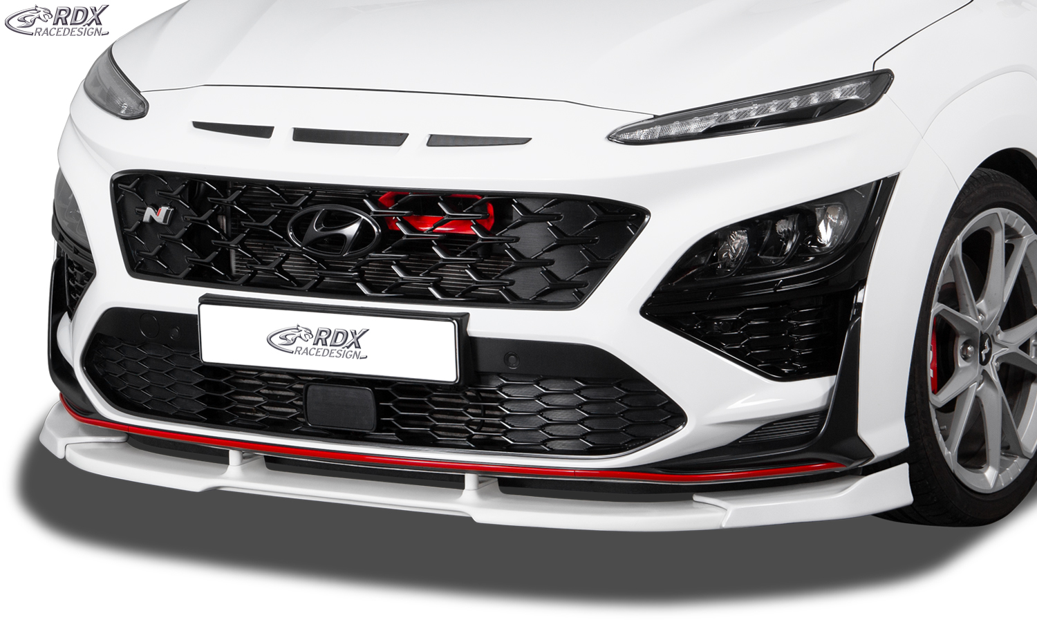 Ajout / Lame de pare-chocs avant RDX VARIO-X pour HYUNDAI KONA (2020-2023) N / N-Line