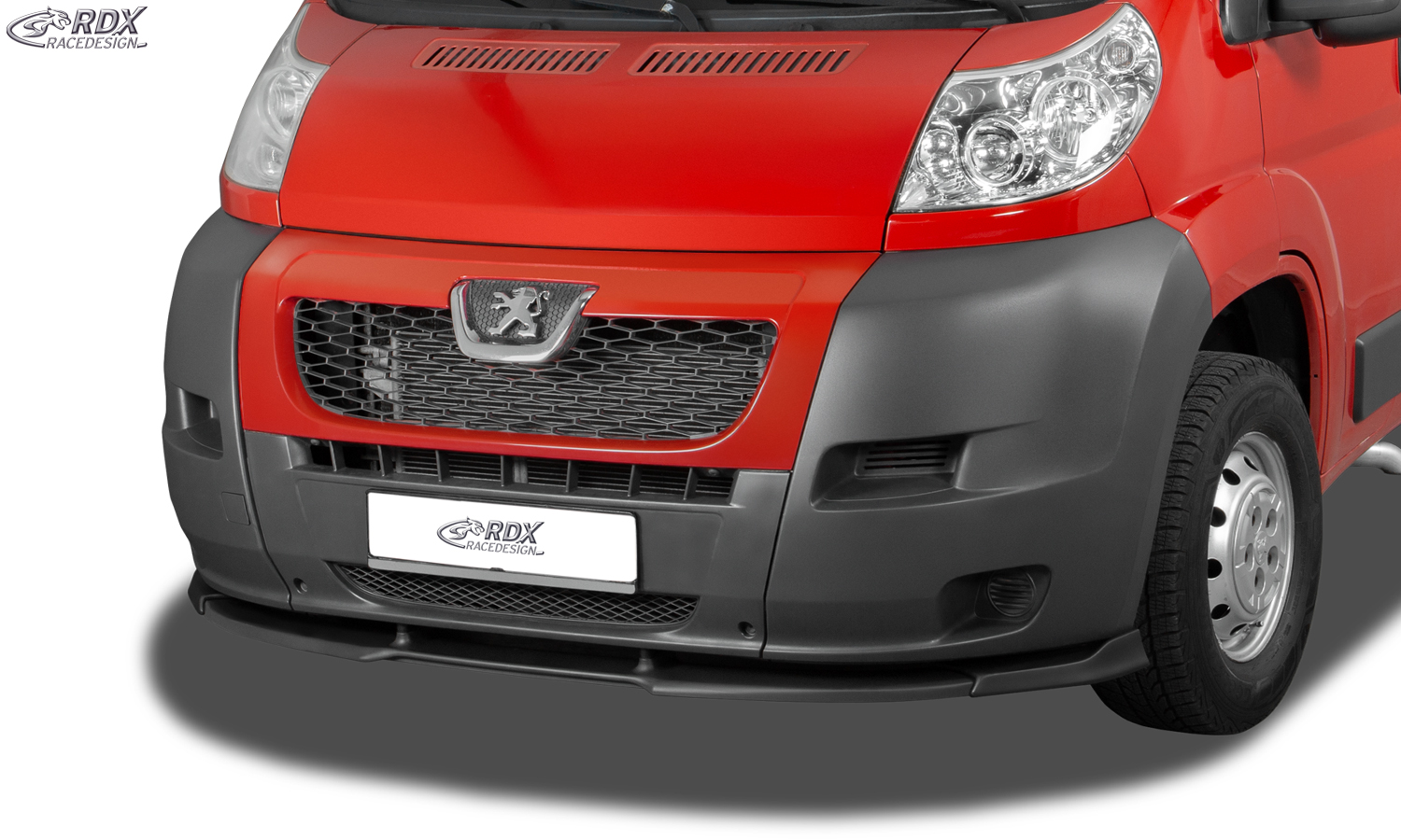 Ajout / Lame de pare-chocs avant RDX VARIO-X pour FIAT Ducato, CITROËN Jumper/Relay et PEUGEOT Boxer (2006-2014)