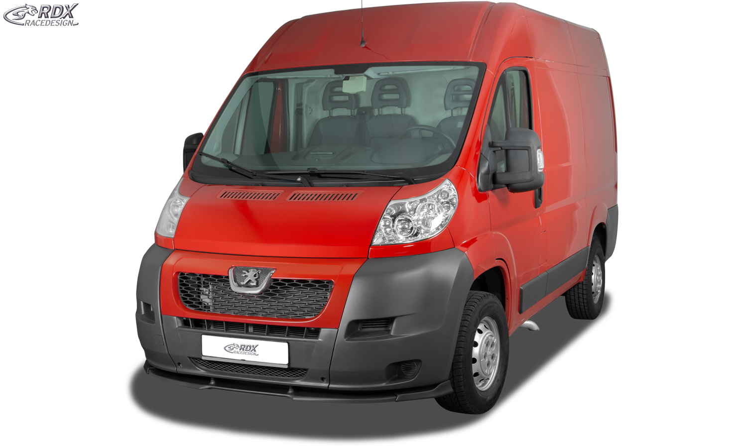 Ajout / Lame de pare-chocs avant RDX VARIO-X pour FIAT Ducato, CITROËN Jumper/Relay et PEUGEOT Boxer (2006-2014)