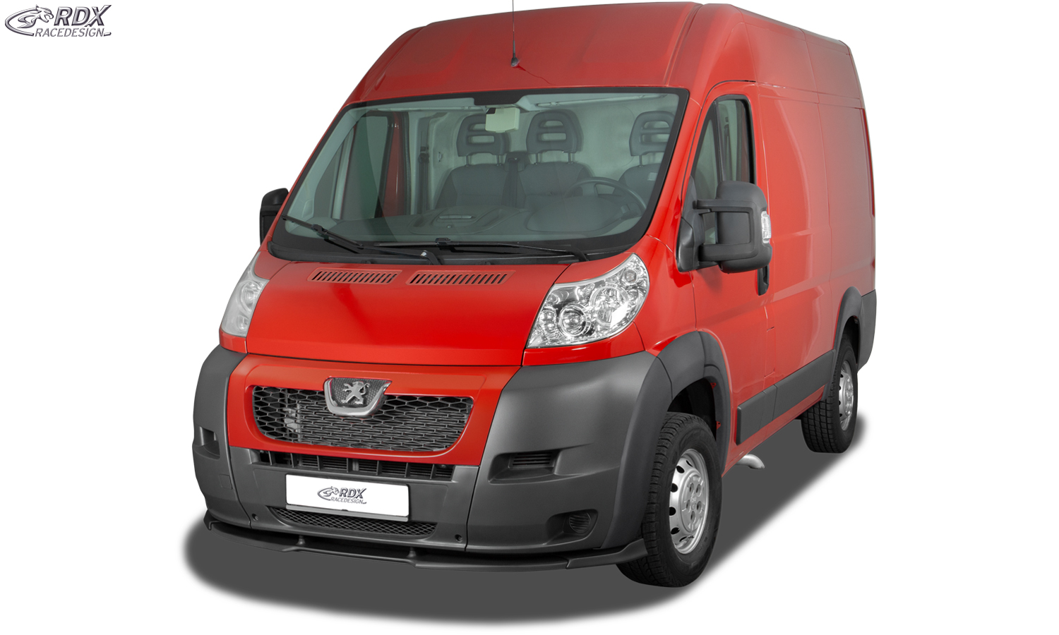 Ajout / Lame de pare-chocs avant RDX VARIO-X pour FIAT Ducato, CITROËN Jumper/Relay et PEUGEOT Boxer (2006-2014) (avec extensions d'ailes, eG Heavy/Maxi)