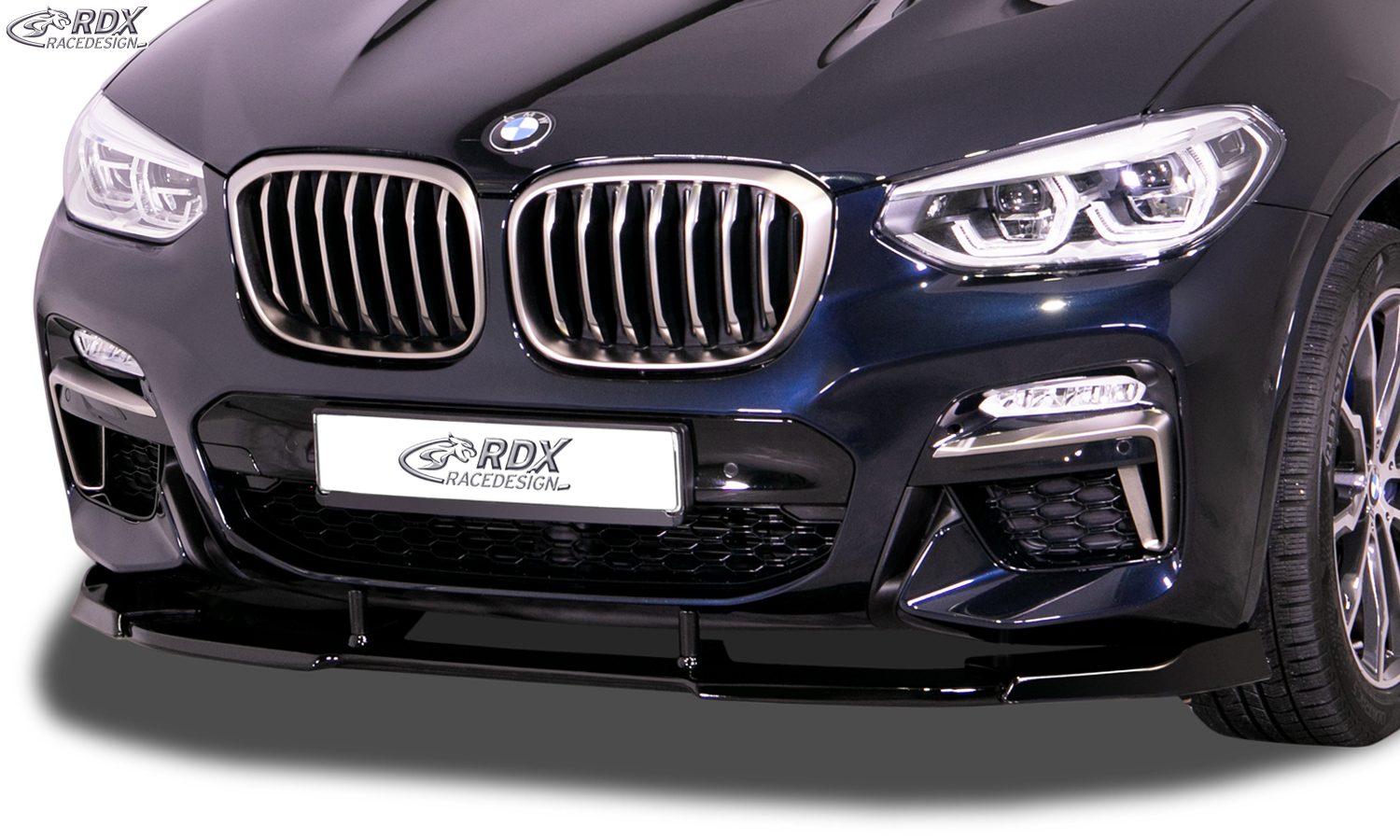 Ajout / Lame de pare-chocs avant RDX VARIO-X pour BMW X3 (G01) et BMW X4 (G02) pour kit M Sport et kit aérodynamique M