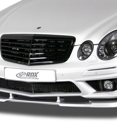 Ajout / Lame de pare-chocs avant RDX VARIO-X pour MERCEDES Classe E W211 AMG 2006-2009 (Compatible avec les modèles AMG et les véhicules équipés d'un pare-chocs avant AMG)