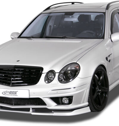 Ajout / Lame de pare-chocs avant RDX VARIO-X pour MERCEDES Classe E W211 AMG 2006-2009 (Compatible avec les modèles AMG et les véhicules équipés d'un pare-chocs avant AMG)