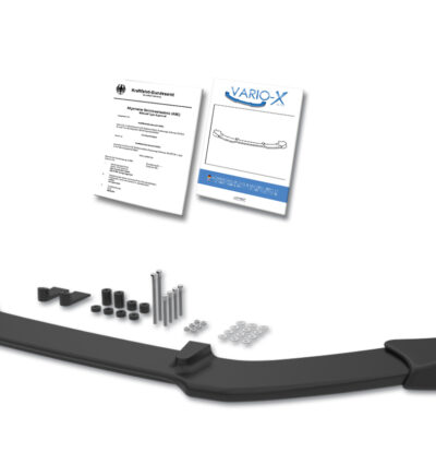 Ajout / Lame de pare-chocs avant RDX VARIO-X pour SKODA Fabia 2 Type 5J 2010+ (également compatible avec Roomster et Praktik)