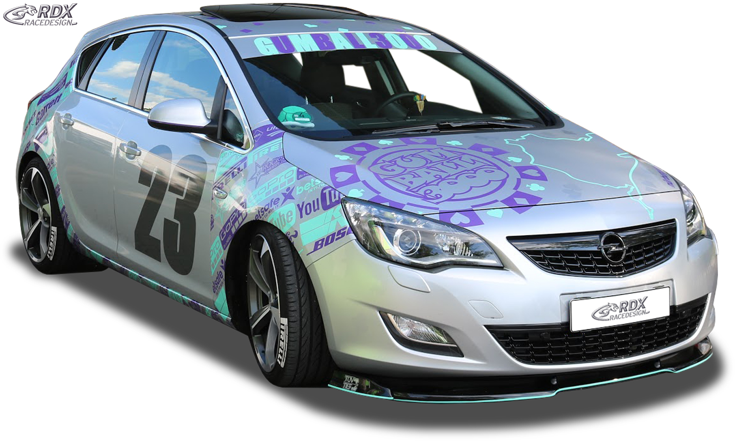 Ajout / Lame de pare-chocs avant RDX VARIO-X pour OPEL / VAUXHALL Astra J - 2012