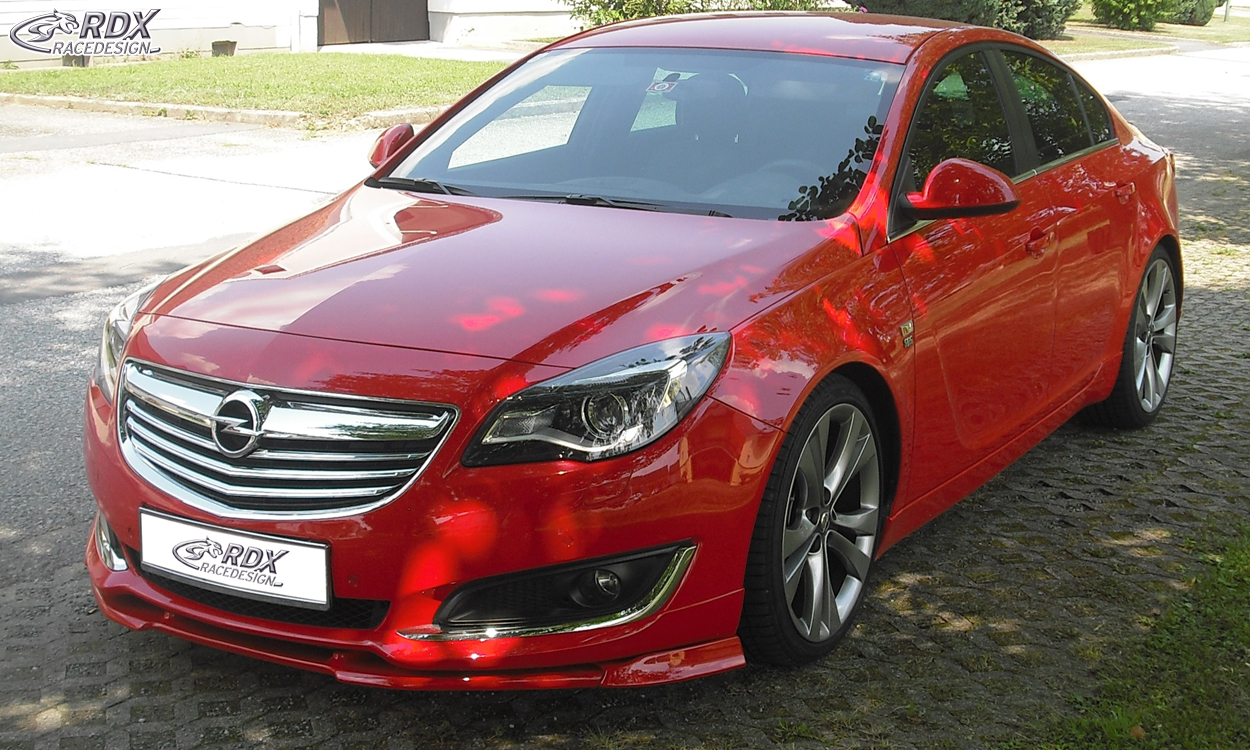 Ajout / Lame de pare-chocs avant RDX VARIO-X pour OPEL / VAUXHALL Insignia OPC-Line (2013+) (Compatible avec les véhicules équipés d'un spoiler avant OPC-Line)