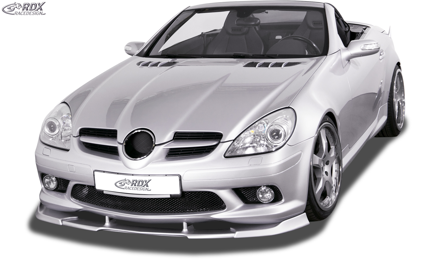 Ajout / Lame de pare-chocs avant RDX VARIO-X pour MERCEDES SLK R171 Style AMG - 2008 (Compatible avec les véhicules équipés d'un pare-chocs avant style AMG)