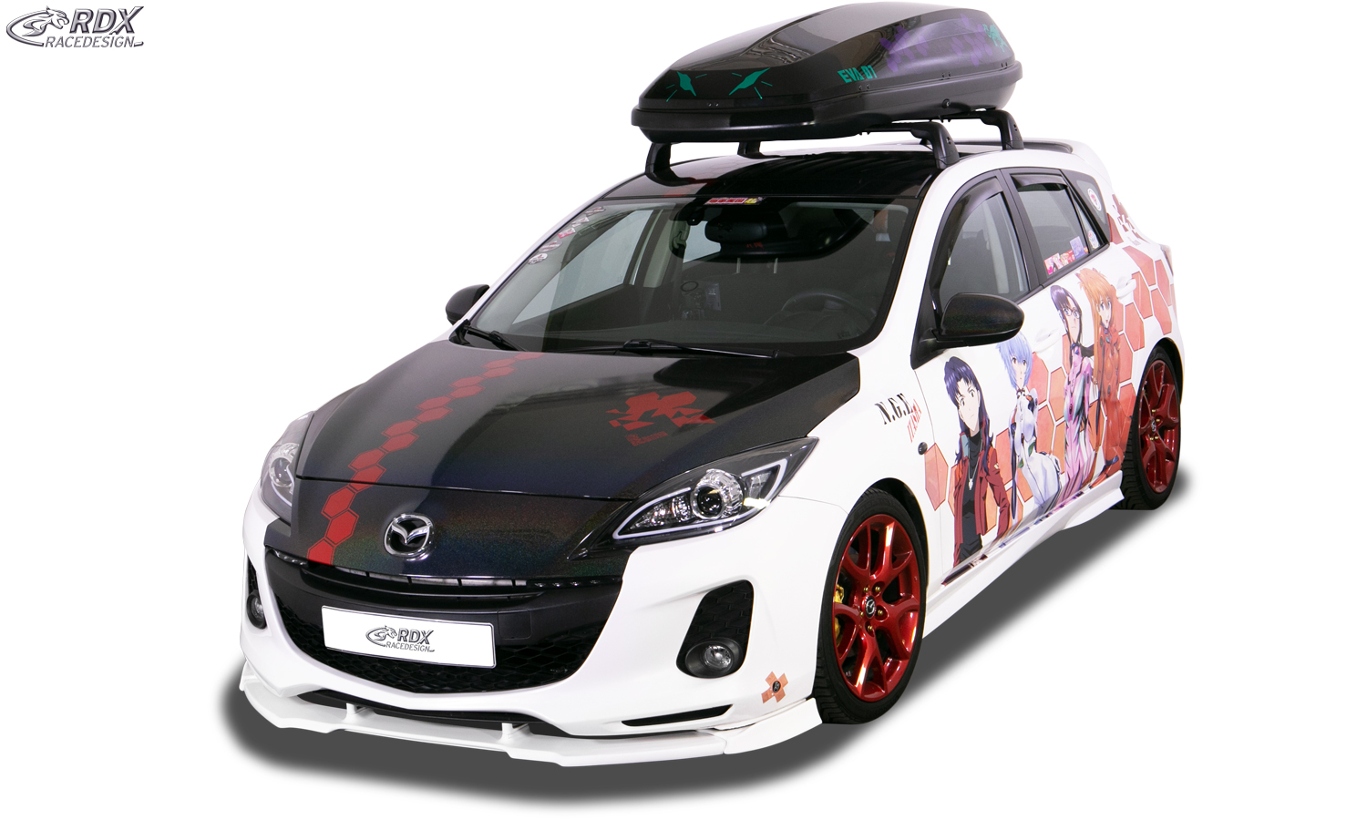 Ajout / Lame de pare-chocs avant RDX VARIO-X pour MAZDA 3 (BL) 2011-2013