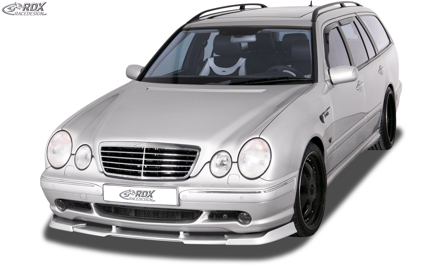 Ajout / Lame de pare-chocs avant RDX VARIO-X pour MERCEDES Classe E W210 AMG 1999-2002