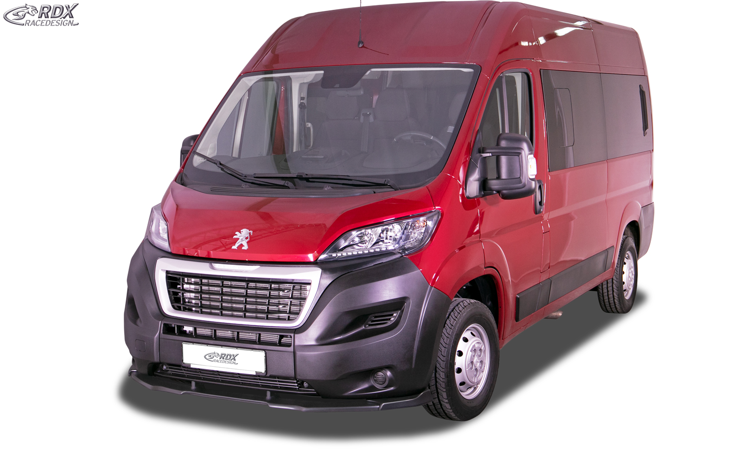 Ajout / Lame de pare-chocs avant RDX VARIO-X pour FIAT Ducato (2014-2024), CITROËN Jumper/Relay (2014-2024), OPEL/VAUXHALL Movano (2021-2024), PEUGEOT Boxer (2014-2024) et RAM ProMaster (2013-2025)