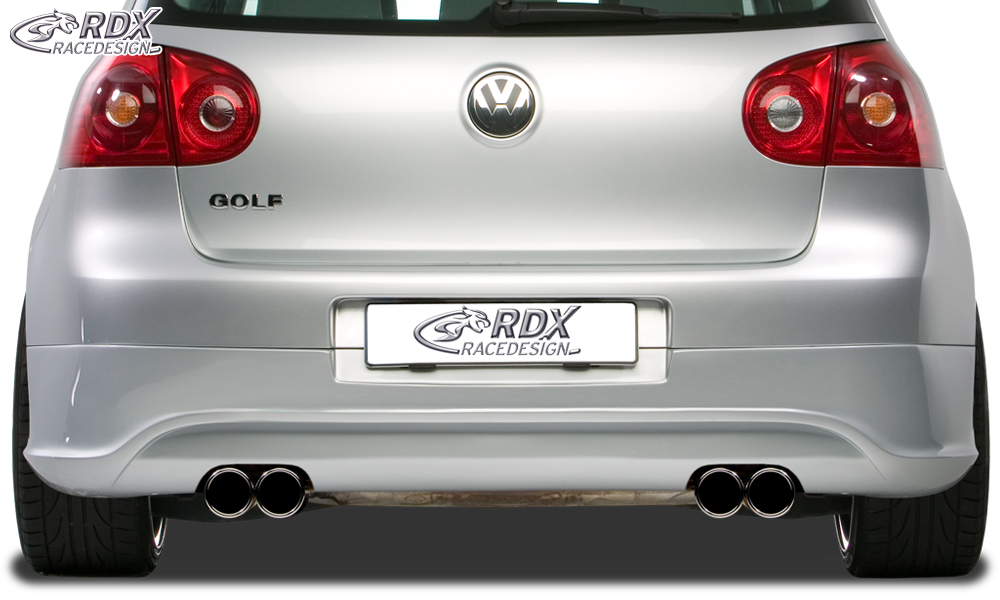 Diffuseur / Ajout de pare-chocs arrière RDX pour VW Golf 5 « R32 propre » avec orifices d'échappement gauche et droit
