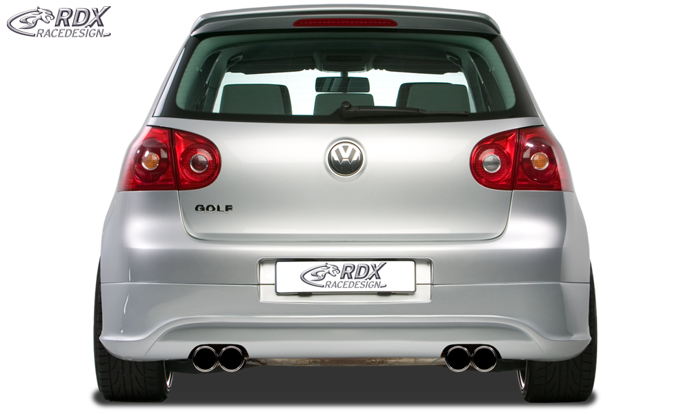 Diffuseur / Ajout de pare-chocs arrière RDX pour VW Golf 5 « R32 propre » avec orifices d'échappement gauche et droit