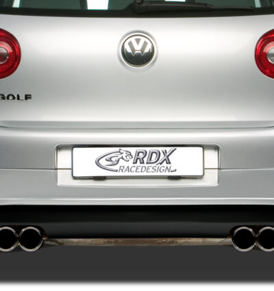 Diffuseur / Ajout de pare-chocs arrière RDX pour VW Golf 5 « R32 propre » avec orifices d'échappement gauche et droit