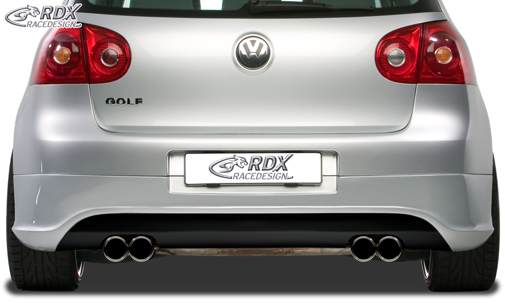 Diffuseur / Ajout de pare-chocs arrière RDX pour VW Golf 5 « R32 propre » avec orifices d'échappement gauche et droit