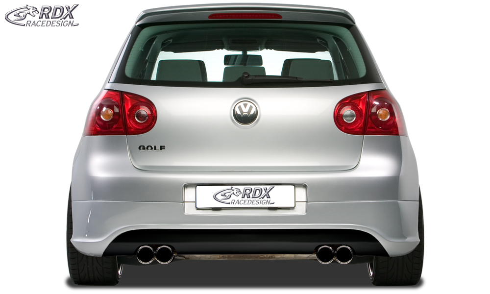 Diffuseur / Ajout de pare-chocs arrière RDX pour VW Golf 5 « R32 propre » avec orifices d'échappement gauche et droit