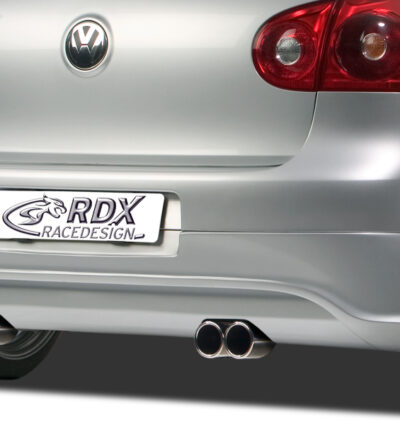 Diffuseur / Ajout de pare-chocs arrière RDX pour VW Golf 5 « R32 propre » avec orifices d'échappement gauche et droit