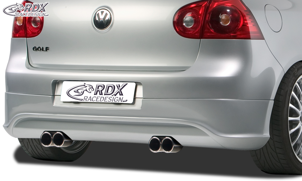 Diffuseur / Ajout de pare-chocs arrière RDX pour VW Golf 5 « R32 propre » avec orifices d'échappement gauche et droit