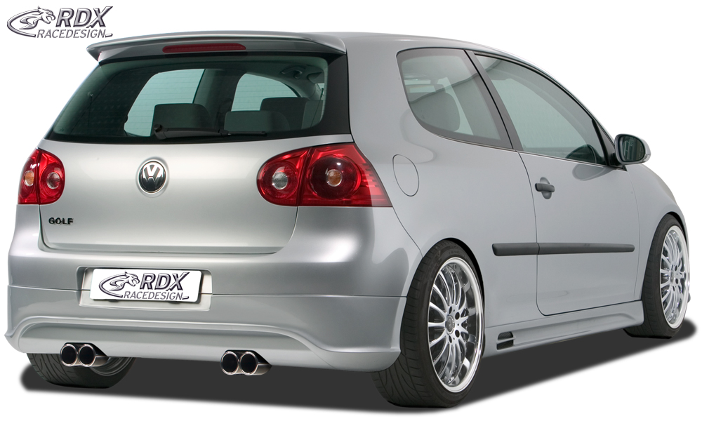 Diffuseur / Ajout de pare-chocs arrière RDX pour VW Golf 5 « R32 propre » avec orifices d'échappement gauche et droit