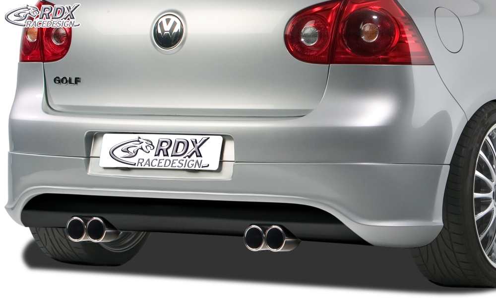 Diffuseur / Ajout de pare-chocs arrière RDX pour VW Golf 5 « R32 propre » avec orifices d'échappement gauche et droit