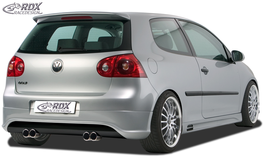 Diffuseur / Ajout de pare-chocs arrière RDX pour VW Golf 5 « R32 propre » avec orifices d'échappement gauche et droit