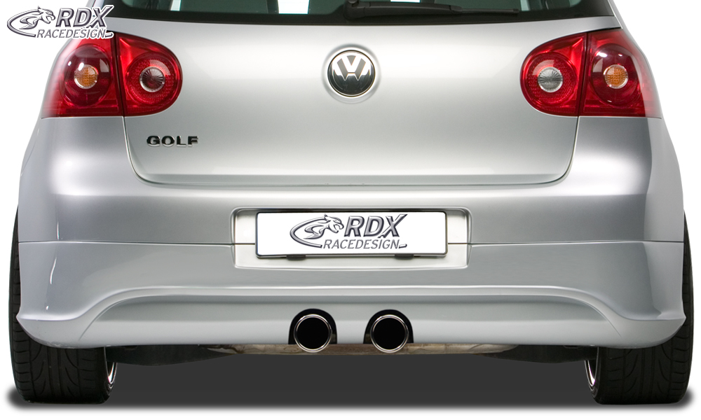 Diffuseur / Ajout de pare-chocs arrière RDX pour VW Golf 5 « R32 propre » avec orifice d'échappement pour échappement R32