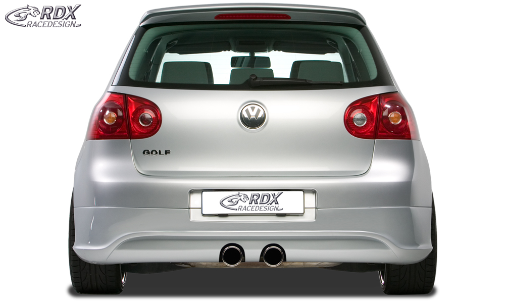 Diffuseur / Ajout de pare-chocs arrière RDX pour VW Golf 5 « R32 propre » avec orifice d'échappement pour échappement R32
