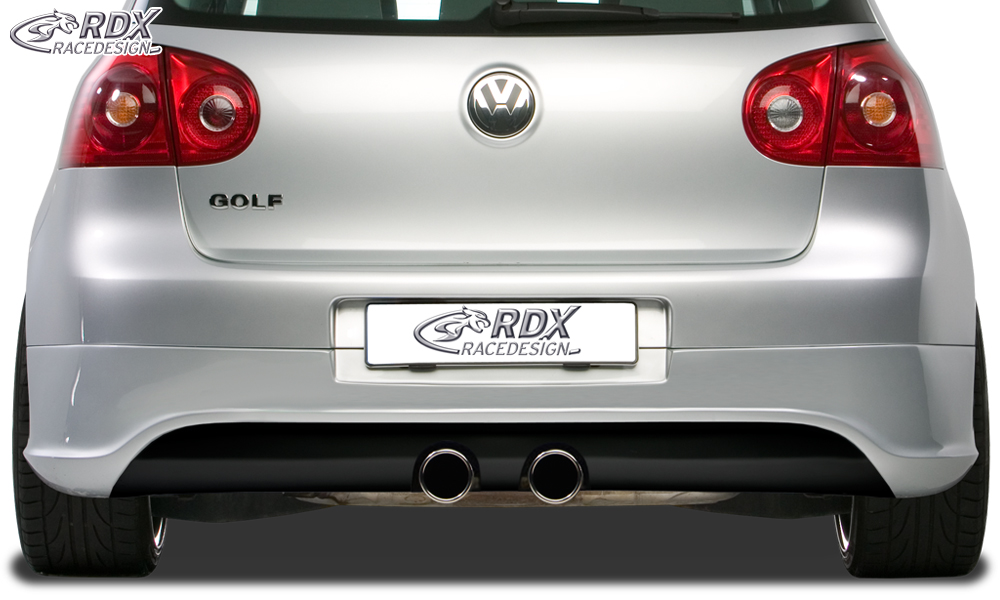 Diffuseur / Ajout de pare-chocs arrière RDX pour VW Golf 5 « R32 propre » avec orifice d'échappement pour échappement R32