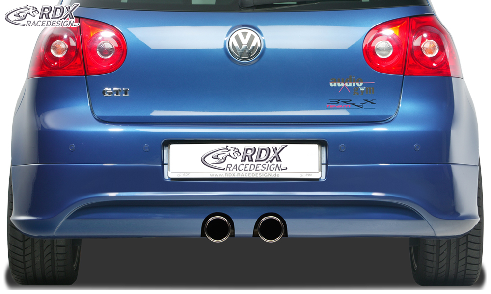 Diffuseur / Ajout de pare-chocs arrière RDX pour VW Golf 5 « R32 propre » avec orifice d'échappement pour échappement R32