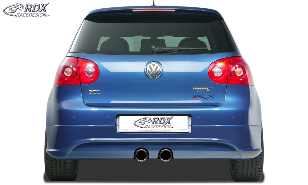 Diffuseur / Ajout de pare-chocs arrière RDX pour VW Golf 5 « R32 propre » avec orifice d'échappement pour échappement R32