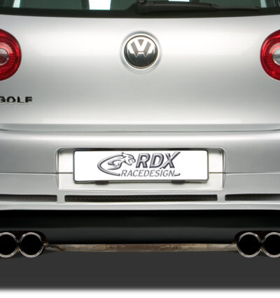 Diffuseur / Ajout de pare-chocs arrière RDX pour VW Golf 5 « GTI/R-Five » avec orifices d'échappement gauche et droit