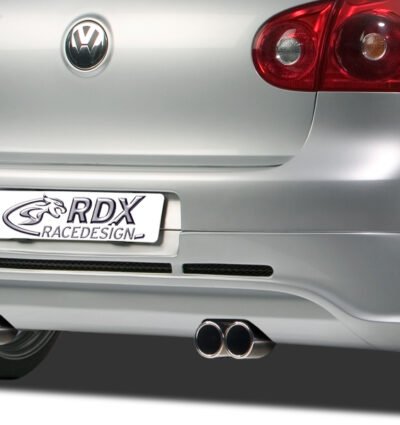 Diffuseur / Ajout de pare-chocs arrière RDX pour VW Golf 5 « GTI/R-Five » avec orifices d'échappement gauche et droit