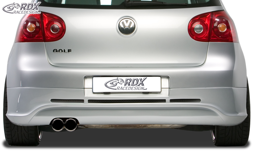 Diffuseur / Ajout de pare-chocs arrière RDX pour VW Golf 5 « GTI/R-Five » avec orifice d'échappement à gauche