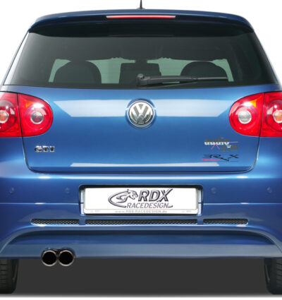 Diffuseur / Ajout de pare-chocs arrière RDX pour VW Golf 5 « GTI/R-Five » avec orifice d'échappement à gauche